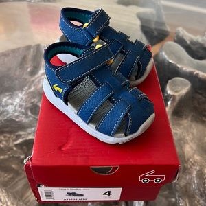 See Kai Run boys toddler sandals size 4/EU 20. Navy blue. Great condition
